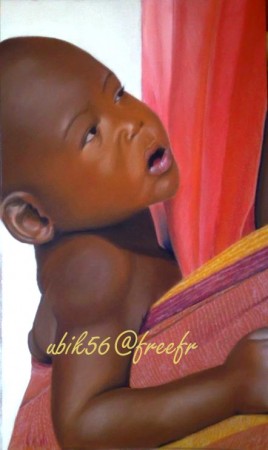enfant porté..Afrique